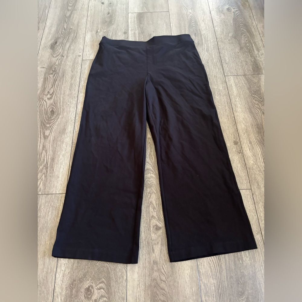 Nine West high rise wide leg Classic Black Women's Pants